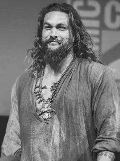 🍻 Jason Momoa актер, мужчина, знаменитость, борода, длинные волосы telegram sticker