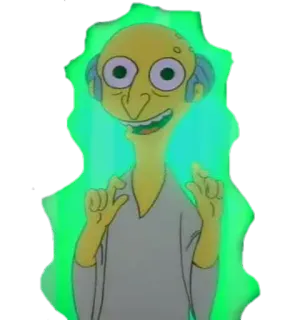 👽 Mr. Burns The Simpsons cartoon, Mr. Burns, The Simpsons, animation telegram sticker