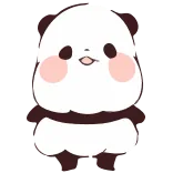 🤨 Panda, Lindo, Kawaii, Animal whatsapp sticker