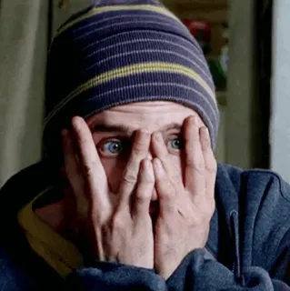 🌓 Jesse Pinkman Breaking Bad tv show, scared, jesse, pinkman telegram sticker