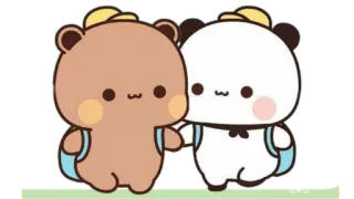 🫖 osos, mochilas, lindo, kawaii, animación, amistad telegram sticker