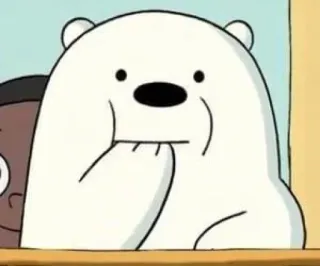 💈 Ice Bear We Bare Bears Dessin animé, Ours, Ours polaire, We Bare Bears telegram sticker