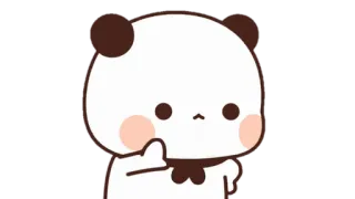 🍩 Panda, Süß, Cartoon, Tier, Mittelfinger telegram sticker