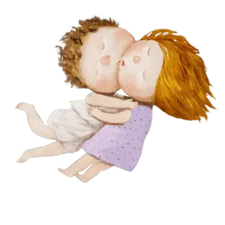 😘 любовь, объятие, пара, мультфильм, милый, привязанность, романтика whatsapp sticker
