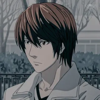 😈 Light Yagami Death Note Anime, Death Note, Light Yagami, Personaggio, Manga telegram sticker