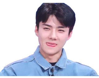 🤪 homme, visage, expression, kpop, langue telegram sticker
