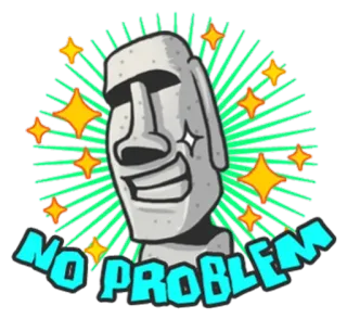 Stone Man Moai  @SeanChannel telegram stickers
