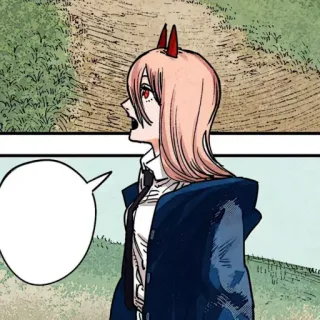 🗯 Power Chainsaw Man Anime, Chainsaw Man, Power, Manga, Cazador de demonios, Demonio whatsapp sticker