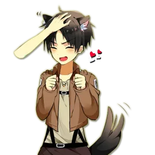 😁 Eren Yeager Attack on Titan Eren Jäger, L'Attaque des Titans, Anime, Sticker, Fanart telegram sticker