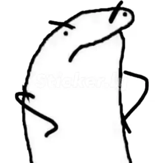 😡 Cartoon, Strichmännchen, Wütend, Meme, Zeichnung telegram sticker