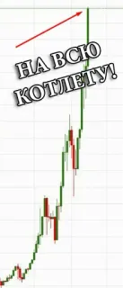 😏 НА ВСЮ КОТЛЕТУ! Börse, Investment, Trading, Finanzen, Wachstum, Geld, Russisch telegram sticker