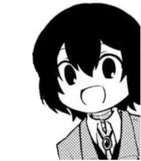 🍃 Osamu Dazai Bungou Stray Dogs anime, manga, dazai, bungou stray dogs, chibi, cute telegram sticker