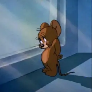 🐭 Jerry Mouse Tom and Jerry Cartone animato, Topo, Triste, Classico, Animazione telegram sticker