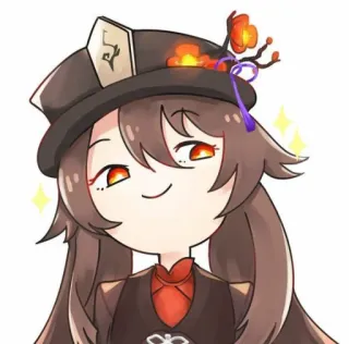 😏 Hu Tao Genshin Impact Anime, Video game, Genshin Impact, Hu Tao telegram sticker