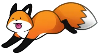 😋 zorro, animal, lindo, dibujos animados, juguetón, pegatina, naranja, mamífero telegram sticker