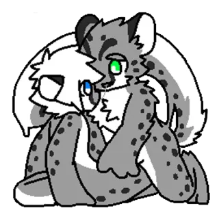 🖤 Furry, Animal, Desenho animado, Fofo telegram sticker