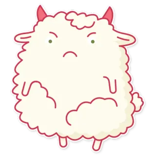 😡 mostro, carino, adesivo, soffice, cartone animato telegram sticker
