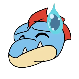 😓 Cartoon, Schweiß, Ausdruck, Anime, Besorgt, Ängstlich telegram sticker