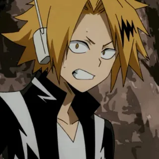⚡️ Denki Kaminari My Hero Academia Anime, Dibujos animados, Personaje, Fanart whatsapp sticker