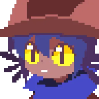 😐 Niko OneShot piksel, kucing, topi, oneshot, permainan video whatsapp sticker