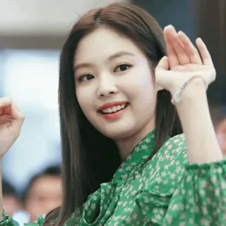 🌿 여자, 사람, 초록색, 인물사진, 젊은 telegram sticker