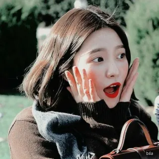 ✨ bila mujer, retrato, lindo, persona, chica, celebridad telegram sticker