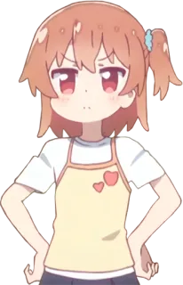 😡 Anime, Gadis, Cemberut, Lucu, Kartun telegram sticker