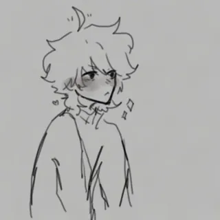 🥢 漫画, キャラクター, イラスト, アニメ, ドローイング, スケッチ telegram sticker
