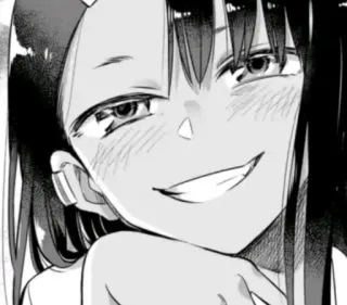😏 Nagatoro Don't Toy with Me, Miss Nagatoro Anime, Manga, Nagatoro, zarozumiały, Postać telegram sticker
