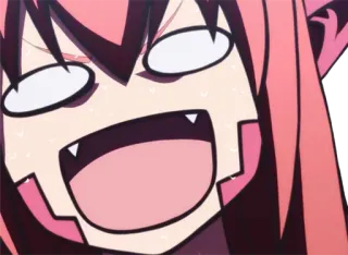 🐍 Anime, Dibujos animados, Divertido, Mono, Expresión, Tonto, Personaje telegram sticker