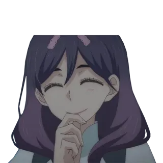 ☺️ anime, girl, character, smiling, happy, cute whatsapp sticker