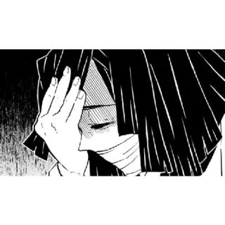 🌚 anime, manga, character, sad, crying telegram sticker
