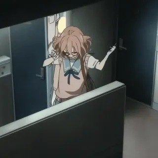 🍧 anime, girl, cute, animation, character, school uniform whatsapp sticker