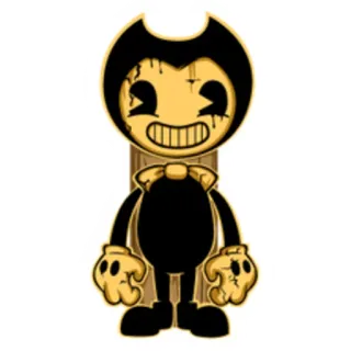 😃 Bendy Bendy and the Ink Machine Kreskówka, Gra wideo, Postać, Bendy, Atrament, Maszyna telegram sticker