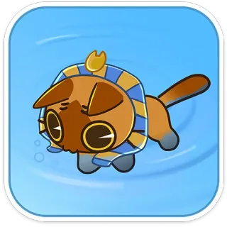 😢 猫, エジプト, 漫画, 動物, 可愛い, 子猫 telegram sticker