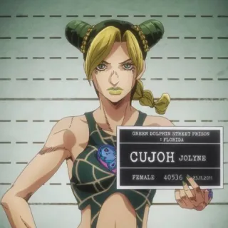 🌊 Jolyne Cujoh JoJo's Bizarre Adventure CUJOH JOLYNE Jojo's Bizarre Adventure, anime, Jolyne Cujoh, character, Stone Ocean telegram sticker