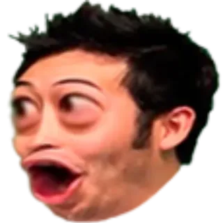 😵 PogChamp, emote, Twitch, streaming, expressão whatsapp sticker