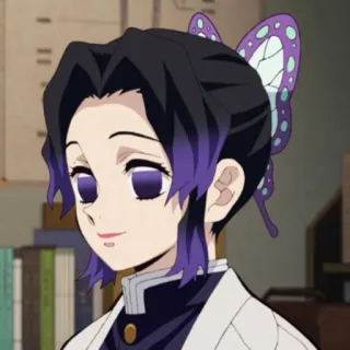 🦋 Shinobu Kocho Demon Slayer Anime, Demon Slayer, Shinobu Kocho, Personnage, Papillon telegram sticker
