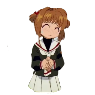 🎈 Sakura Kinomoto Cardcaptor Sakura Anime, Cardcaptor Sakura, Sakura Kinomoto, carino, ragazza telegram sticker