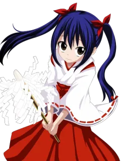 😰 Wendy Marvell Fairy Tail Anime, Mädchen, Charakter, Miko, Fairy Tail, Wendy Marvell telegram sticker