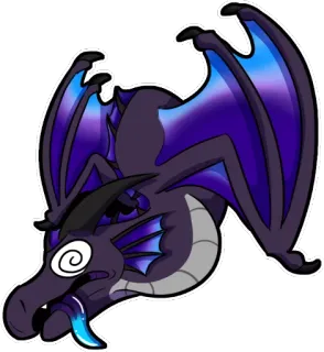 😵 dragão, desenho animado, adesivo, fantasia, animal, criatura mítica telegram sticker