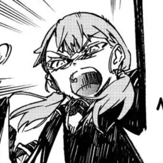 🤬 Anime, Mangá, Irritado, Frustrado, Desenho animado, Gritando telegram sticker