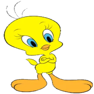 🙃 Tweety Bird Tweety, Looney Tunes, cartoon, bird telegram sticker