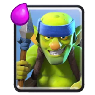 👾 Goblin Clash Royale Duende, Clash Royale, Personaje, Videojuego whatsapp sticker