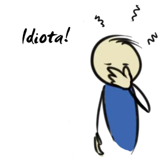 😳 Mood! humeur, triste, émotionnel, dessin animé, bonhomme allumette, sentiment, expression telegram sticker