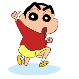 👍 Shin-chan Crayon Shin-chan anime, Crayon Shin-chan, desenho animado, personagem, engraçado whatsapp sticker