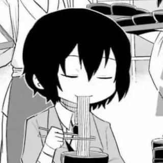 ☠️ Anime, Manga, Essen, Nudeln, Kawaii, Chibi telegram sticker