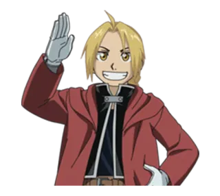 ✋ Edward Elric Fullmetal Alchemist Anime, Cartoon, Charakter, Fullmetal Alchemist, Edward Elric telegram sticker
