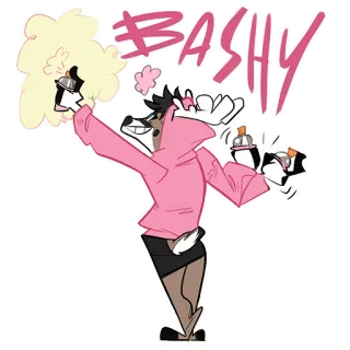 👩‍🎨 BASHY Cartoon, Graffiti, Sprühfarbe, Kunst, Bashy, Hirsch telegram sticker