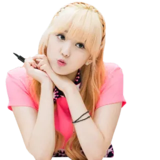 😘 mignon, fille, coréenne, asiatique, portrait, femme whatsapp sticker